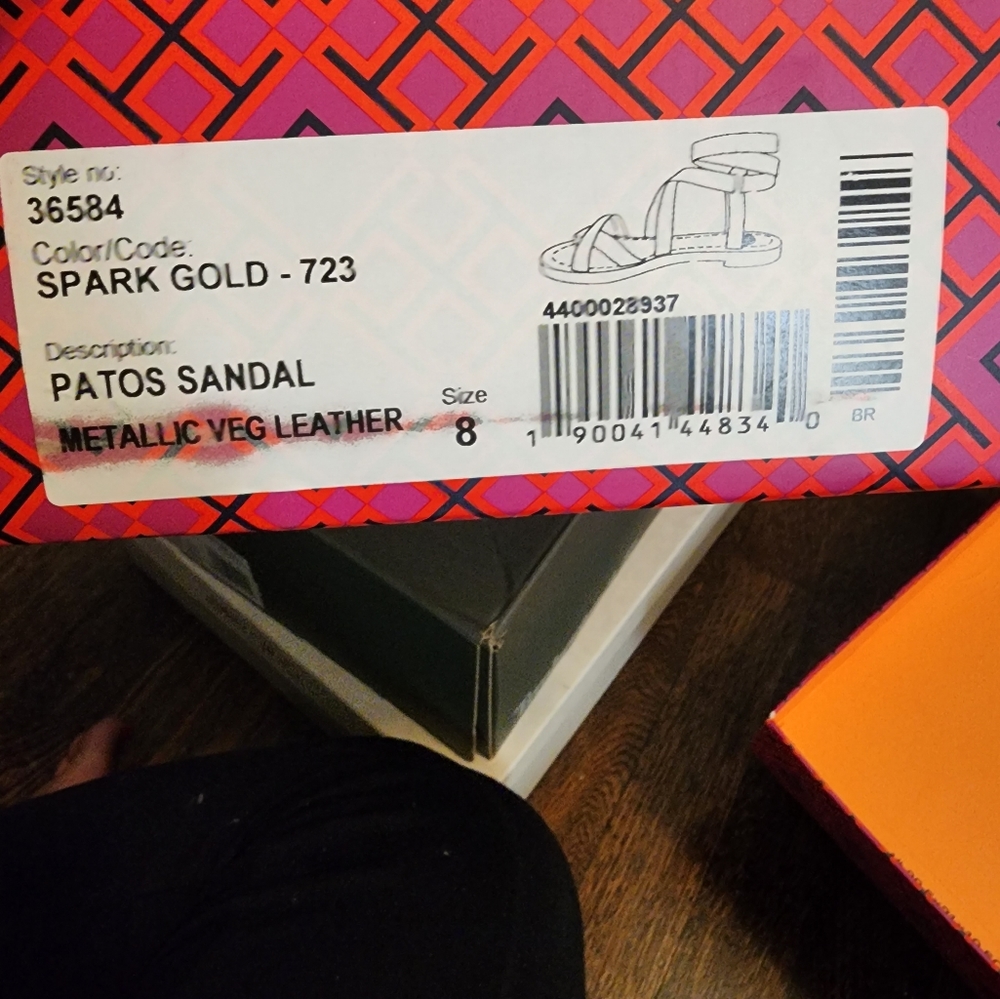 TORY BURCH PATOS LEATHER WRAP SANDALS IN SPARK GOLD